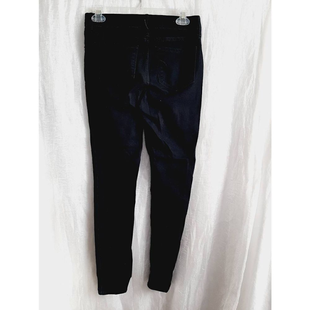Old Navy black denim sz 4 super skinny mid rise jeans - Picture 2 of 4